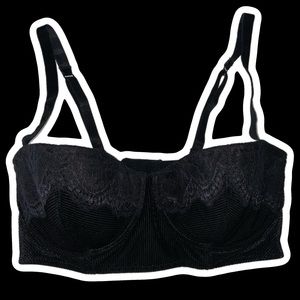 adore me lacy velvet balconette bra 34ddd/34f